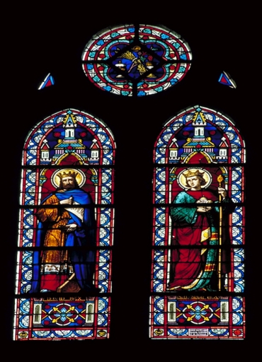 Verrière à personnages de la baie 106 : David et Salomon