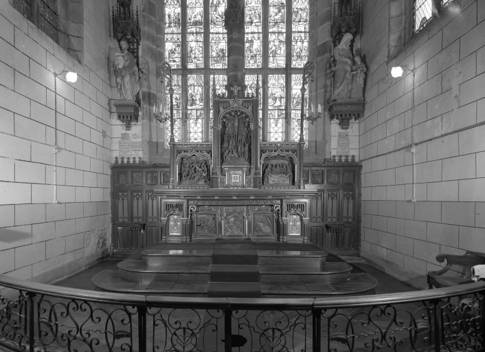 Ensemble de 14 bas-reliefs, église paroissiale Notre-Dame de l'Assomption (Cléden-Poher)
