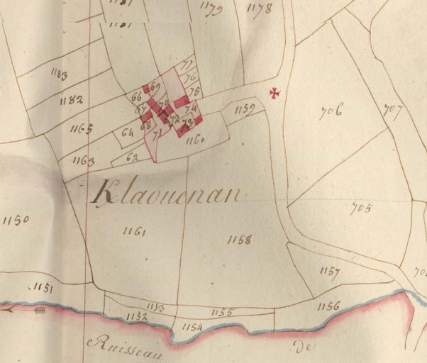 Croix de chemin, Kerlaouënan (Ploumilliau)