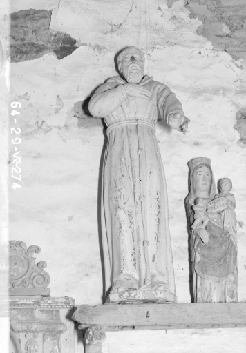 Statue : Saint Hervé, chapelle de la Trinité (Kergloff)