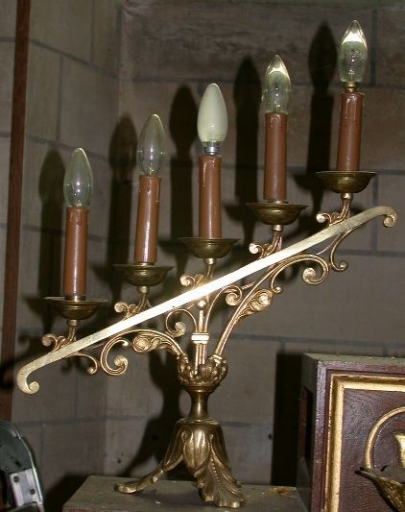 Paire 5 de Chandeliers d'autel