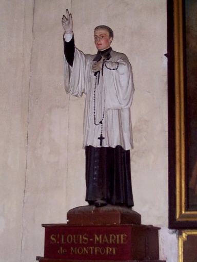 Statue (petite nature) : saint Louis Marie Grignon de Montfort