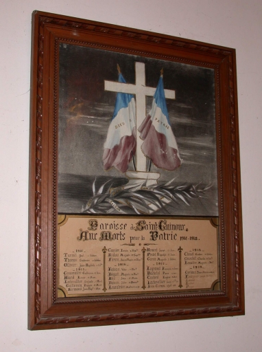 Tableau commémoratif des morts de la guerre 1914-1918
