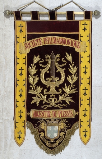 Bannière de procession de l'harmonie paroissiale