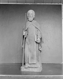 Statue (d'applique, petite nature) : saint Antoine, église paroissiale Saint-Faron (Pouldreuzic)
