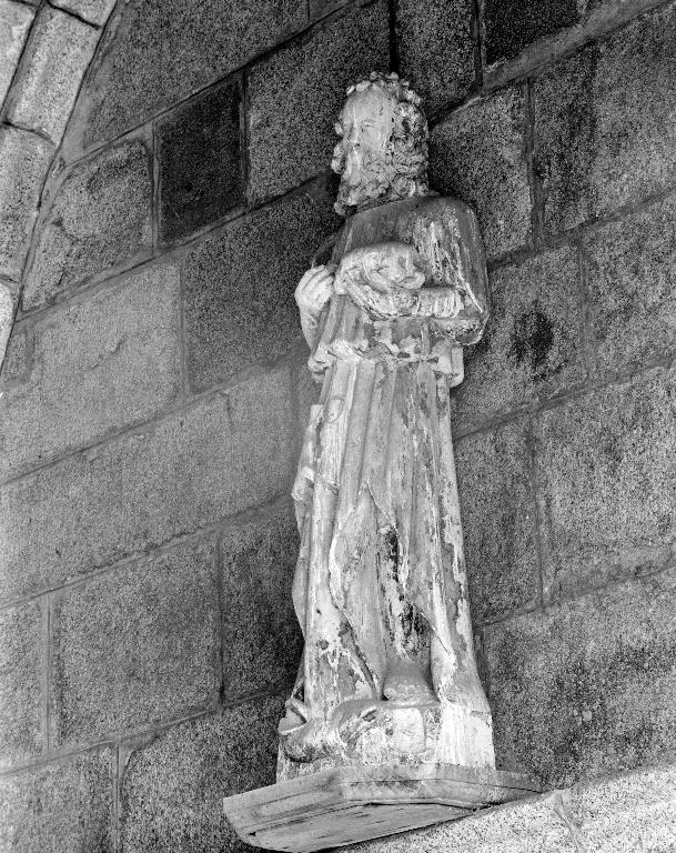 Statue : Saint Jean-Baptiste, église Saint-Pierre (Plounévez-Lochrist)