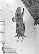Statue (grandeur nature, d'applique) : saint Jean-Baptiste, chapelle Saint-Jean-Guénan (Le Faouët)