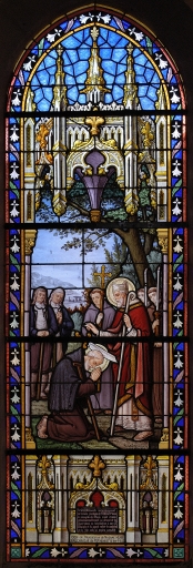 Verrières (2) : mort de saint Bieuzy, la Sainte Famille, place Ernest Lemoine (Bieuzy fusionnée en Pluméliau-Bieuzy en 2019)