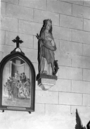 Statue (d'applique, petite nature) : sainte Catherine, église paroissiale Saint Pierre (Maël-Carhaix)