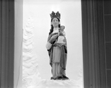 Statue : Vierge à l'Enfant, chapelle Notre-Dame-de-Vertu (Mecé)