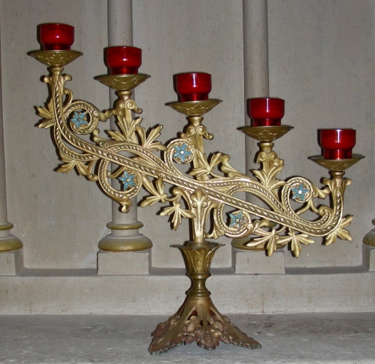 Paire de Chandeliers d'église