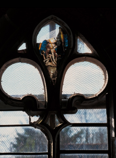 Ensemble de 2 verrières figurées : Saint Michel (baies 1, 4)