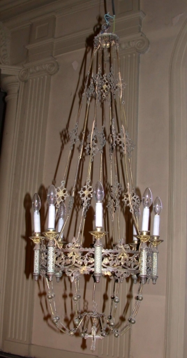 Paire 2 de lustres d'église