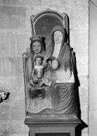 Groupe sculpté (d'applique) : sainte Anne Trinitaire, chapelle Notre-Dame (Châteaulin)