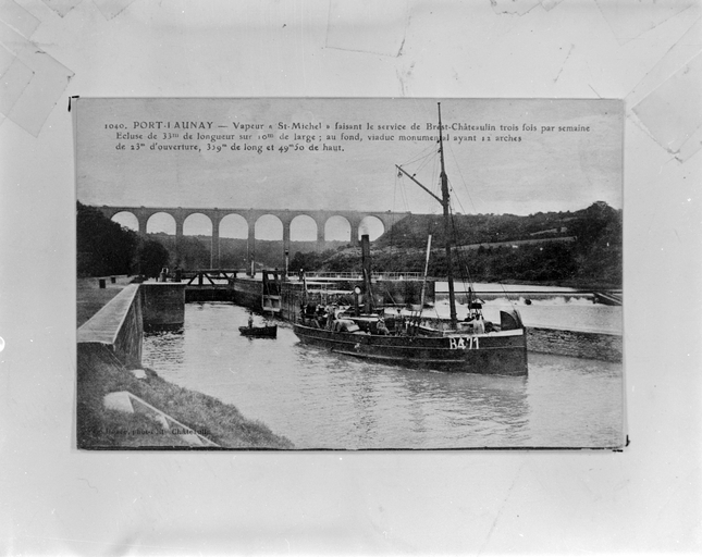 Site de l'écluse marine de Guily Glaz (écluse n° 237 du Canal de Nantes à Brest, située à Port-Launay)