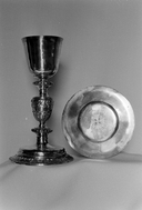 Calice, patène (1), église paroissiale Saint-Maudez (Duault)