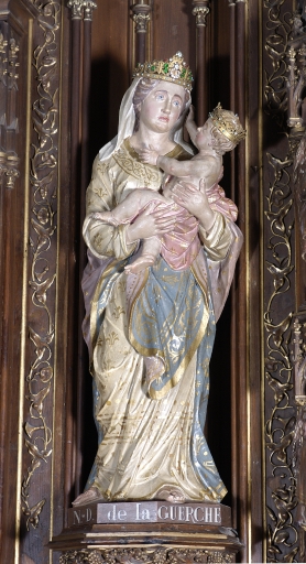Statue couronnée : Vierge à l'Enfant