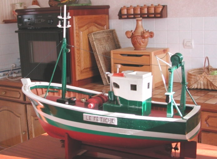 Maquette du bateau de pêche "Le Fétiche"