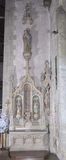 Ensemble de l'autel de saint Joseph : autel, retable