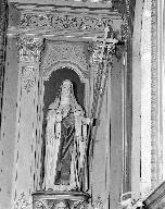 Statue : Sainte Étheldrède 1, église paroissiale Sainte-Édiltrude (Tréflez)