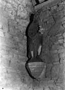 Statue (petite nature, d'applique) : saint Jean-Baptiste, chapelle Saint-Isidore (Maël-Pestivien)