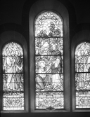 Ensemble des verrières des baies 0 à 14, église paroissiale Saint-Pierre, Saint-Paul (Loyat)