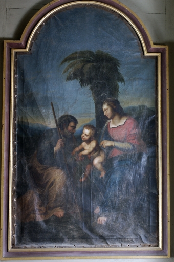 Tableau d'autel : Le repos de la Sainte Famille en Egypte