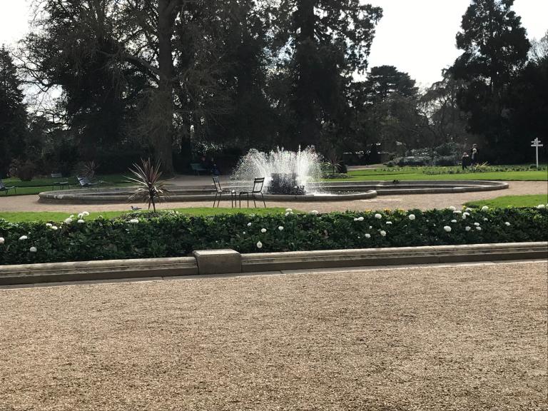 Bassins du jardin à la française, Parc du Thabor (Rennes)