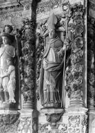 Statue (d'applique) : saint Maudez, chapelle Saint-Sébastien (Saint-Ségal)
