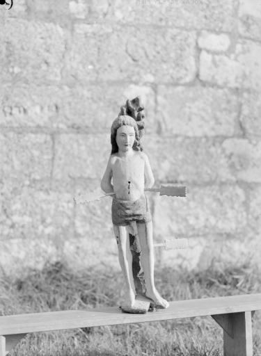 Statue : Saint Sébastien, chapelle Saint-Sébastien (Poullaouen)
