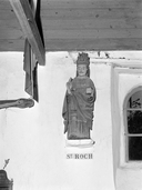 Statue (d'applique, petite nature) : saint Roch, chapelle Saint-Adrien (Pleumeur-Gautier)