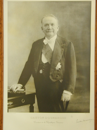 Estampe : Portrait du Président Gaston Doumergue