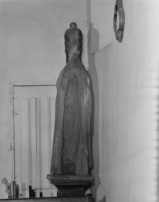 Statue (petite nature, d'applique) : saint pape, église paroissiale sainte-Brigitte, sainte-Anne (Noyalo fusionnée en Theix-Noyalo en 2016)
