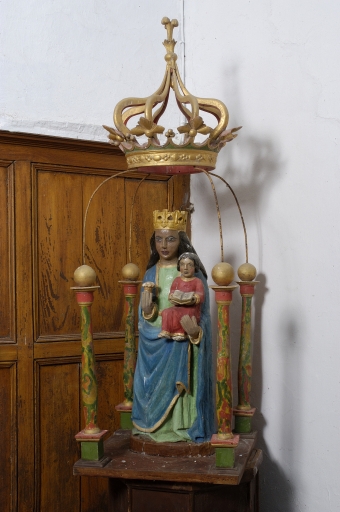 Statue : Vierge à l'Enfant, la Ferrière (Pluméliau fusionnée en Pluméliau-Bieuzy en 2019)