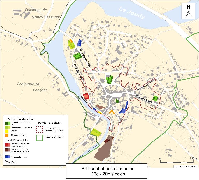 Les entreprises sur la commune de La Roche-Derrien (fusionnée en La Roche-Jaudy en 2019)