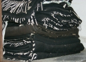 Ensemble de 3 draps mortuaires et une tenture funéraire