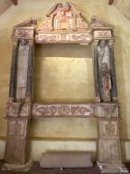 Retable (retable architecturé), chapelle d'Augustins dite prieuré Saint-Etienne (Guer)