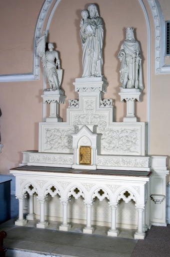 Ensemble de l'autel de saint Joseph : autel, tabernacle, retable