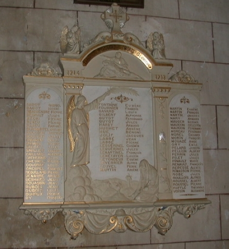Tableau commémoratif des morts