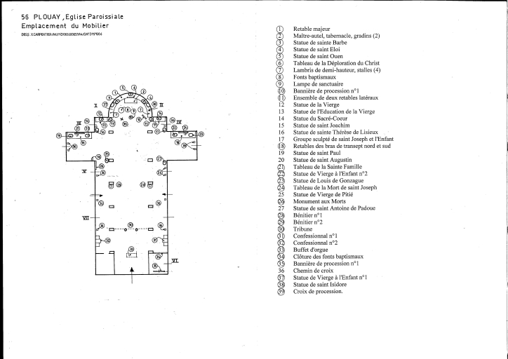 Le mobilier de l'église paroissiale Saint-Ouen