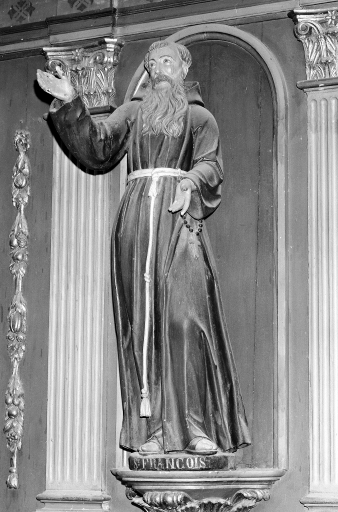 Statue (2, petite nature) : saint Dominique, saint François