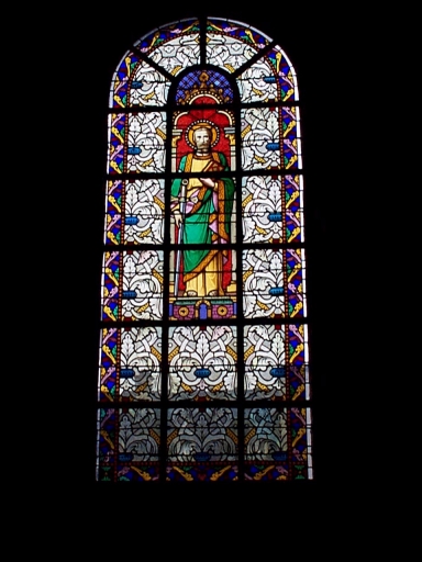Verrière de la baie 2 (verrière figurée) : saint Paul