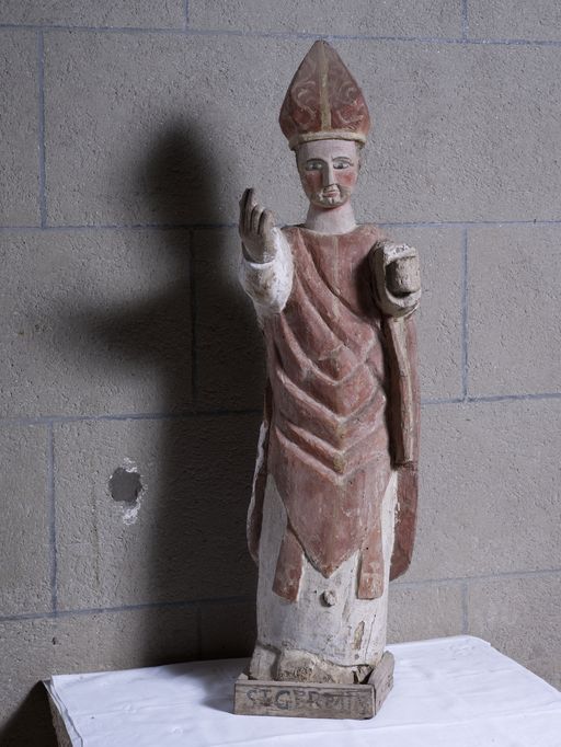 Statue : Saint Germain, église Saint-Pierre-Saint-Paul (Ruffiac)