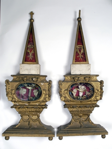 Paire de reliquaires