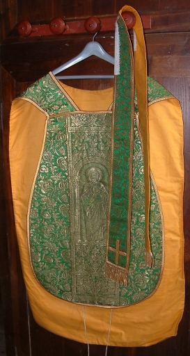 Chasuble, étole et voile de calice