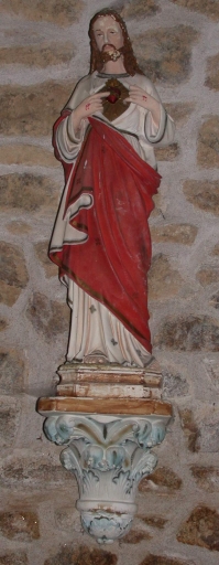 Statue sur culot : Sacré Coeur