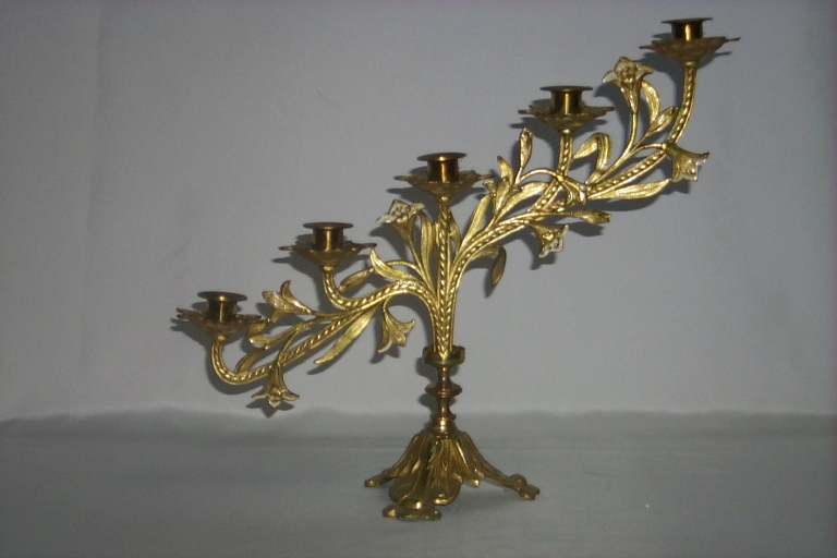 Paire 4 de chandeliers d'autel