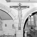Croix (crucifix, petite nature) : Christ en croix, église paroissiale Saint-Méen (Ploéven)