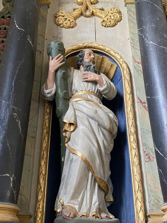 Statue : Saint Joachim, chapelle Saint-Golven, le Vieux-Bourg (Taupont)