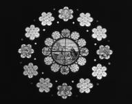 Verrières (6, rose, baies 3 à 6,13 à 14), église paroissiale Saint-Patern (Séné)